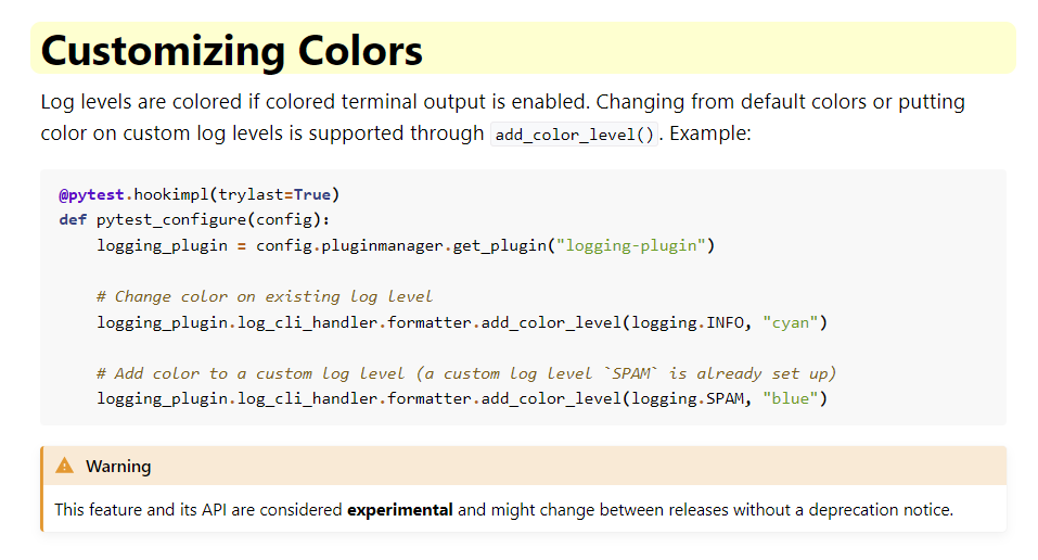 customise-logging