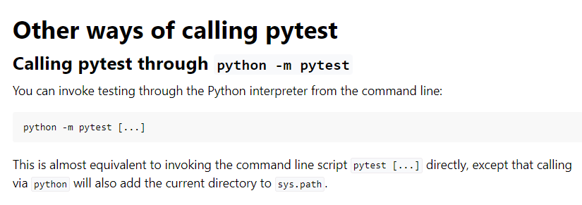 why python -m